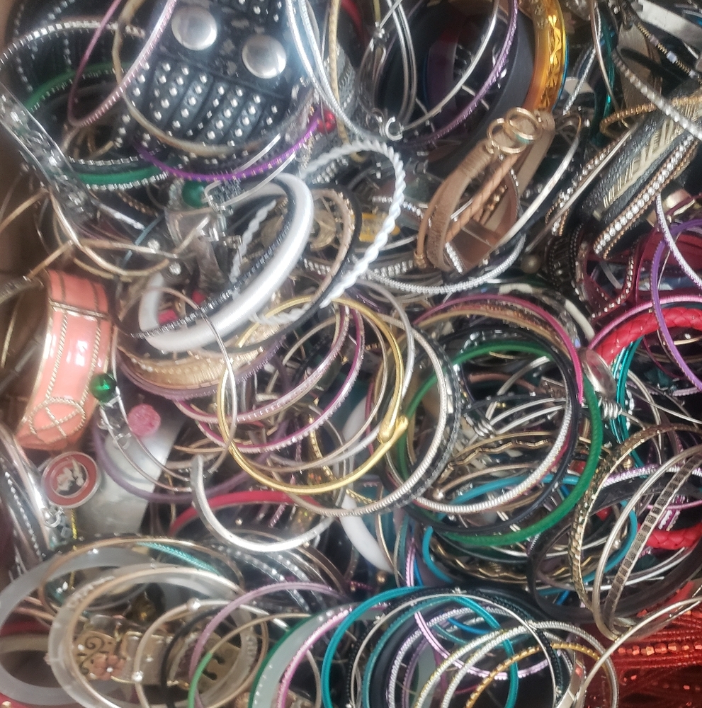 12+Pounds Of Mixed Bangles & Bracelets